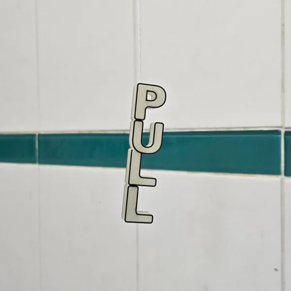 Glow in the Dark Light Pull – Luminous Bathroom Pull | 3D on Sea