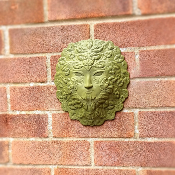 green lady garden wall plaque outdoor decor