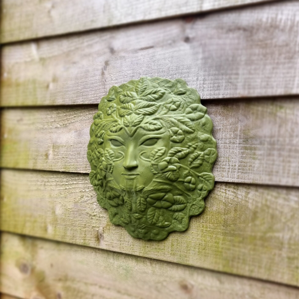 green lady garden wall plaque outdoor decor