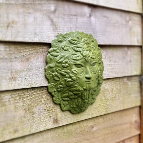 green lady garden wall plaque outdoor decor