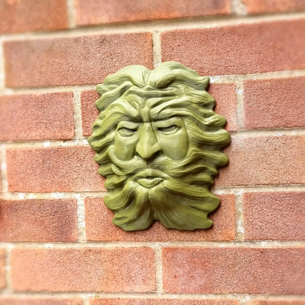 green man garden wall plaque outdoor decor