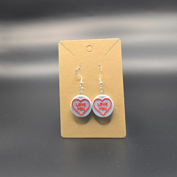 Pair of Love Heart Earrings - Stylish Earrings | 3D on Sea