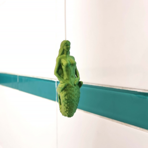 mermaid light pull for a nautical themed bathroom