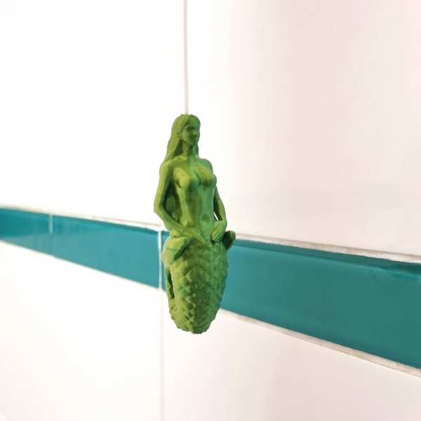 mermaid light pull for a nautical themed bathroom