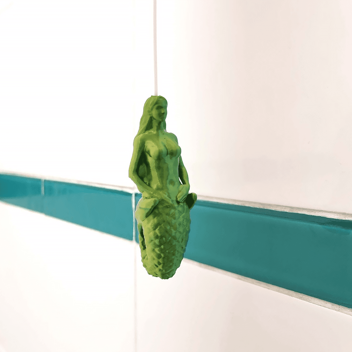 mermaid light pull for a nautical themed bathroom