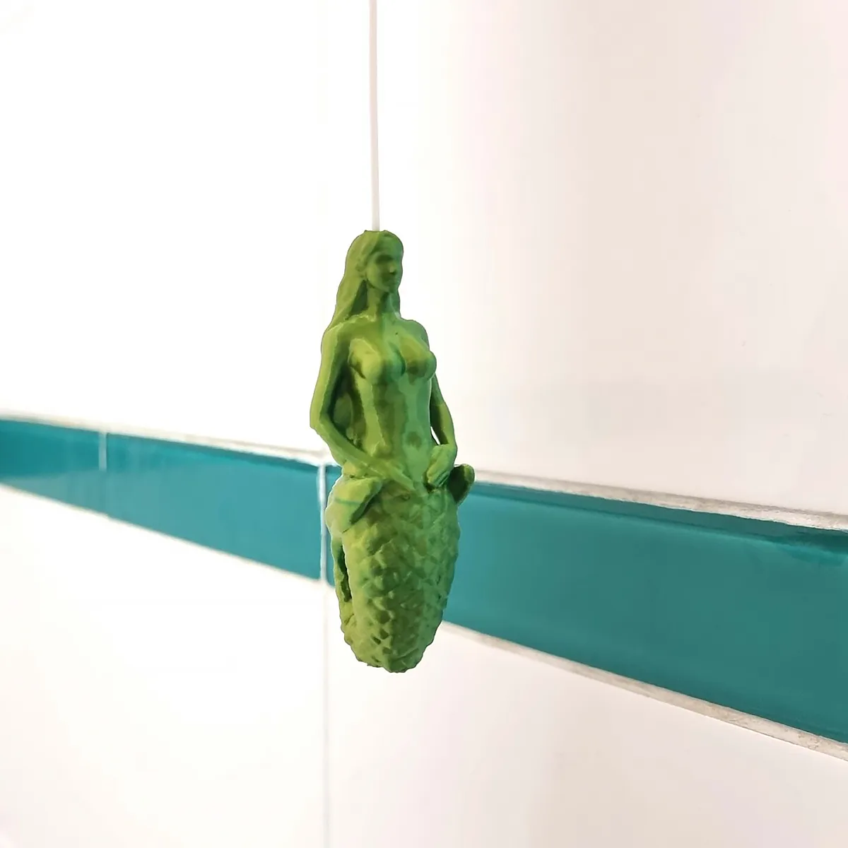 mermaid light pull for a nautical themed bathroom