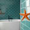 Starfish Light Pull - Coastal Bathroom Pull | 3D on Sea