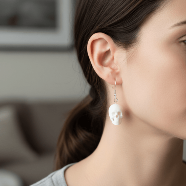 Pair of Skull Earrings - Stylish Earrings | 3D on Sea
