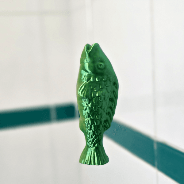 Fish light pull for a nautical themed bathroom